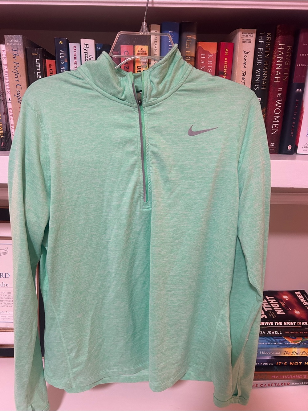 Nike Mint Green Half-Zip Athletic Pullover